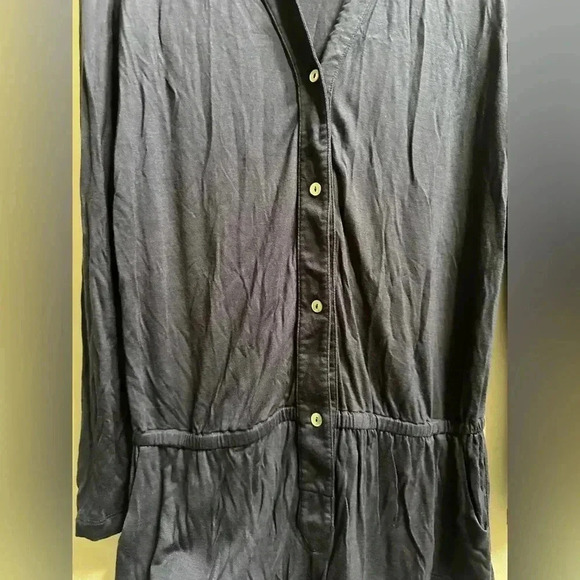 Eberjey Navy Jersey Long Sleeve Romper Pajamas Women’s M Soft Lounge One Piece - Picture 7 of 12